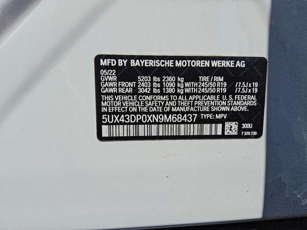 2022 BMW X3 sDrive30i