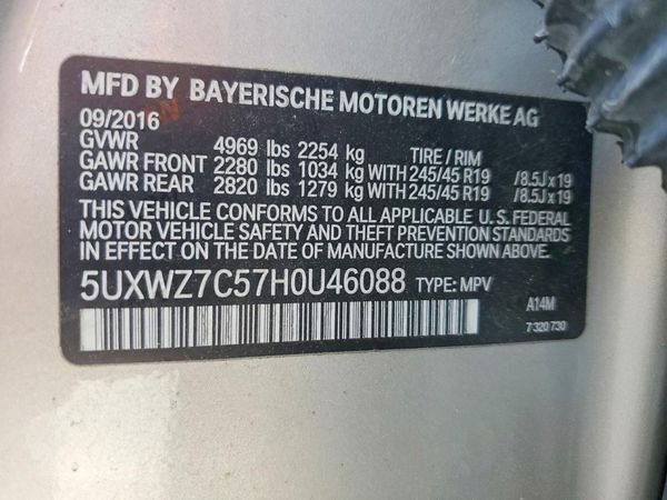2017 BMW X3 sDrive28i