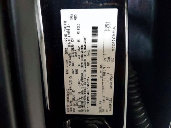 2020 FORD F150