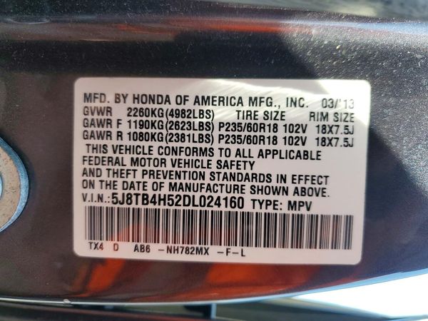 2013 ACURA RDX