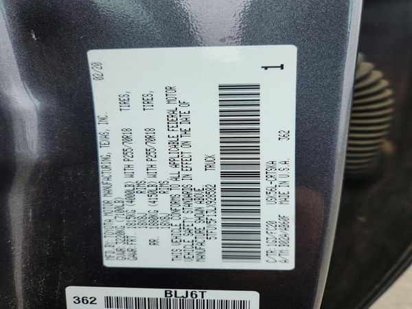 2020 TOYOTA TUNDRA SR5 Grade