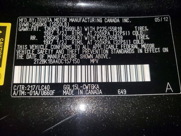 2013 LEXUS RX 350