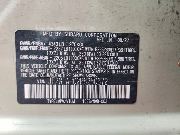 2023 SUBARU CROSSTREK