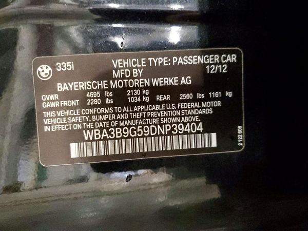 2013 BMW 335 xDrive SA