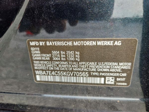 2019 BMW 740 xDrive