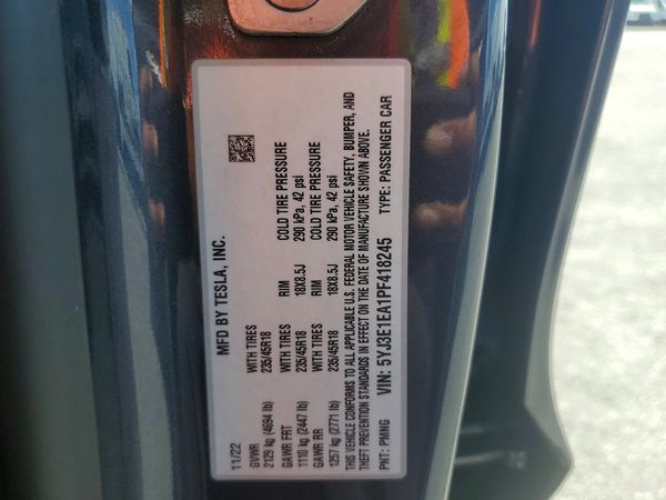 2023 TESLA MODEL 3