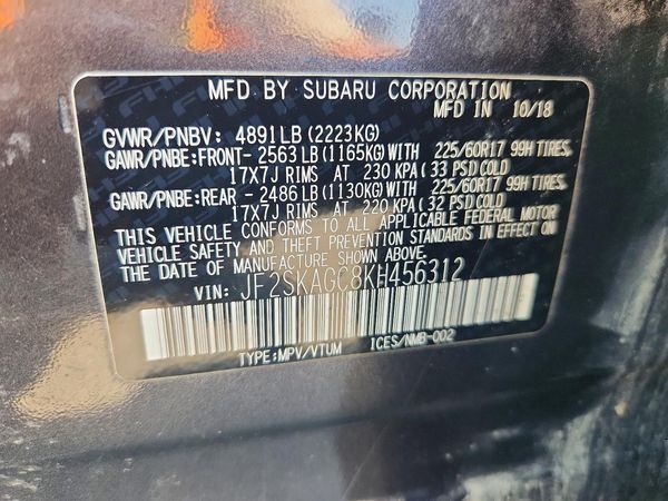 2019 SUBARU FORESTER
