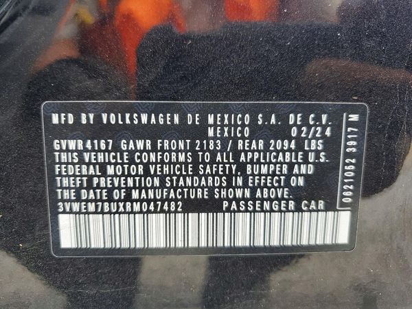 2024 VOLKSWAGEN JETTA SE, SE (AQ301 Trans)