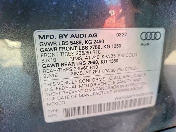 2022 AUDI Q5