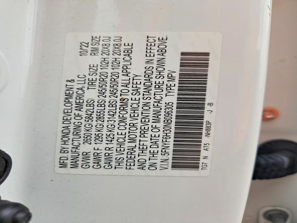 2022 HONDA PILOT SPORT