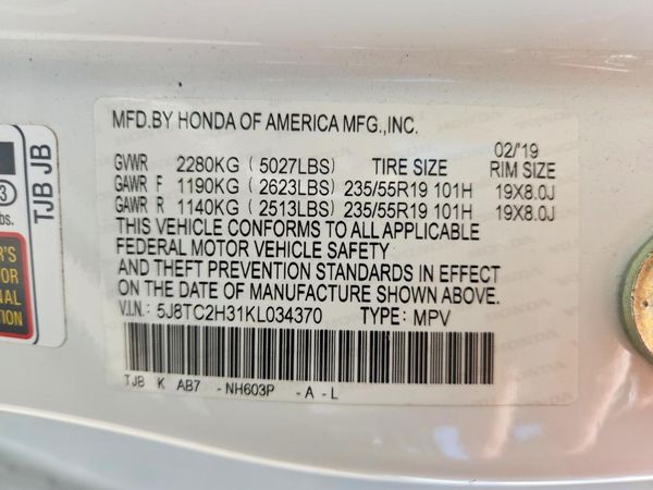 2019 ACURA RDX SH-AWD