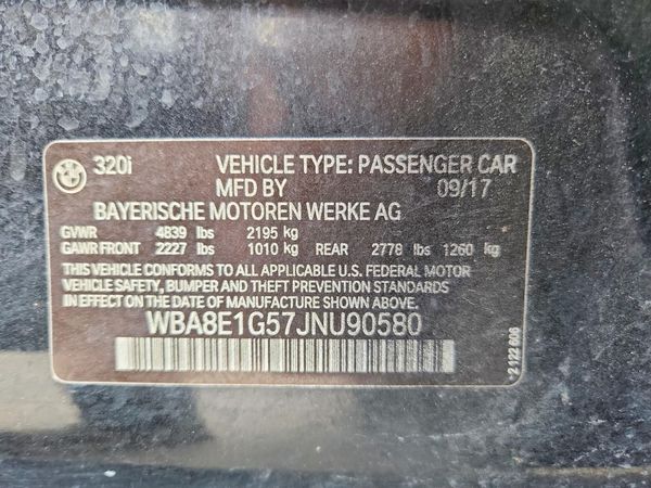 2018 BMW 320 SA