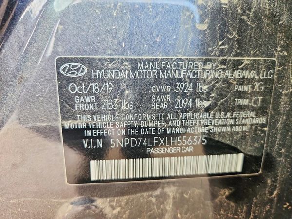 2020 HYUNDAI ELANTRA SE
