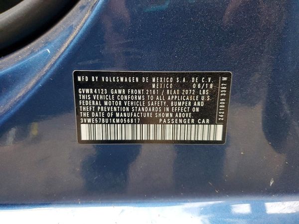 2019 VOLKSWAGEN JETTA