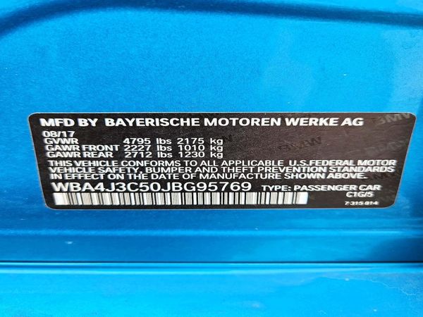 2018 BMW 430XI xDrive Gran Coupe
