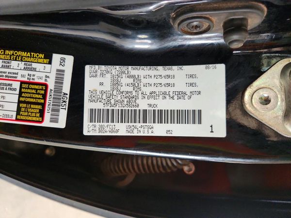 2016 TOYOTA TUNDRA SR5/TRD Pro