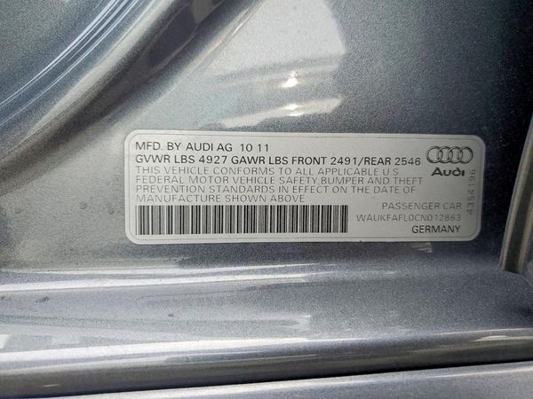 2012 AUDI A4 quattro Prestige