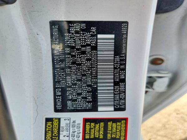 2018 TOYOTA CAMRY L/LE/SE/XLE