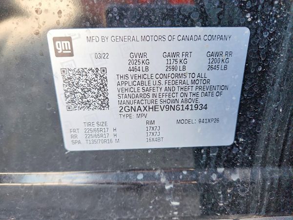 2022 CHEVROLET EQUINOX