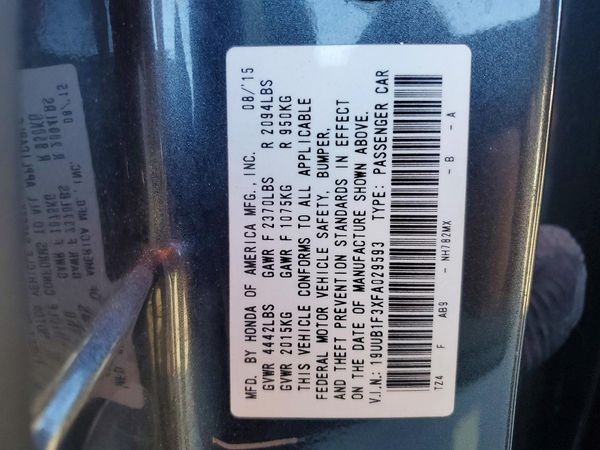 2015 ACURA TLX Base