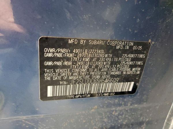 2025 SUBARU FORESTER