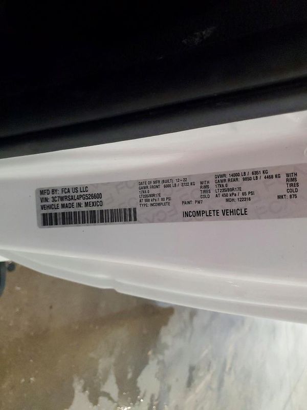 2023 RAM 3500 REG CAB CHASSIS