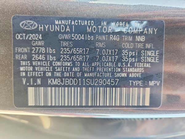 2025 HYUNDAI TUCSON