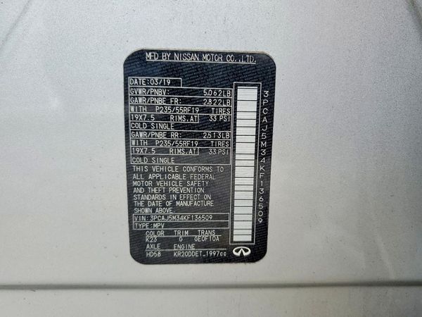 2019 INFINITI QX50