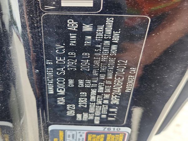 2024 KIA FORTE LX, LXS