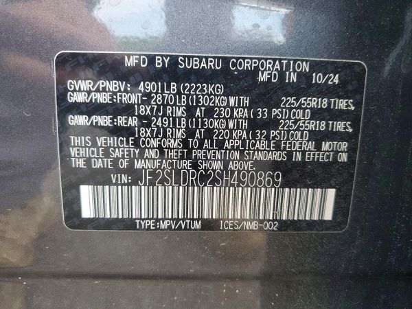2025 SUBARU FORESTER Limited