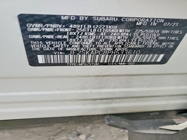 2023 SUBARU FORESTER