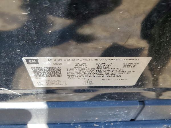 2019 CHEVROLET EQUINOX LT (1LT)
