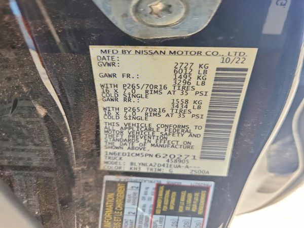 2023 NISSAN FRONTIER