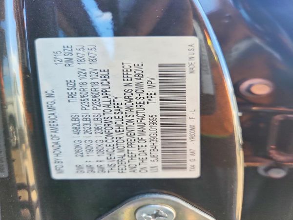 2016 ACURA RDX