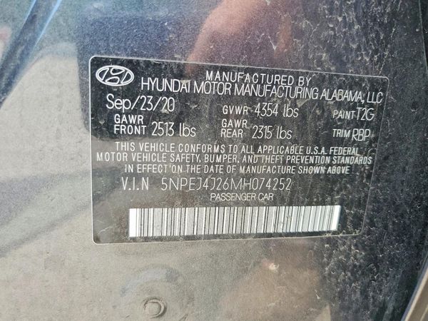 2021 HYUNDAI SONATA