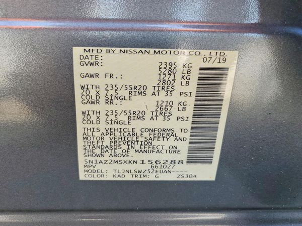 2019 NISSAN MURANO