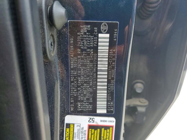 2021 TOYOTA CAMRY