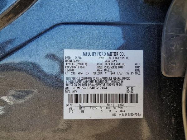 2018 FORD EDGE SEL