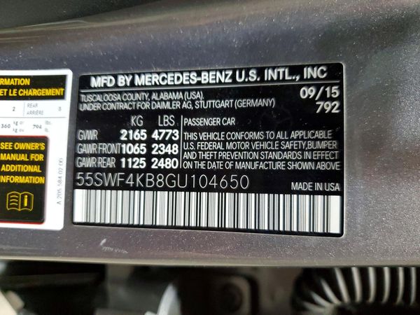 2016 MERCEDES-BENZ C C300-4M