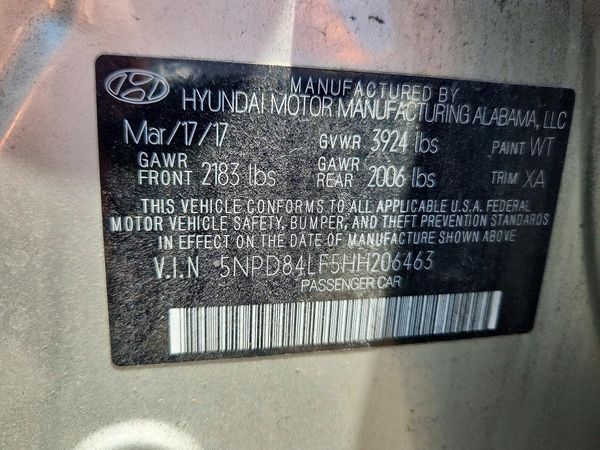 2017 HYUNDAI ELANTRA