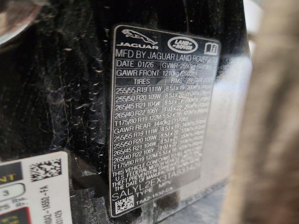 2026 LAND ROVER RANGE ROVER VELAR
