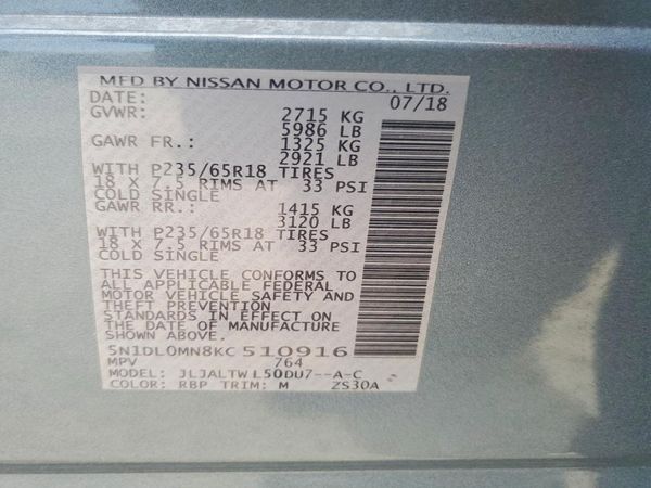 2019 INFINITI QX60