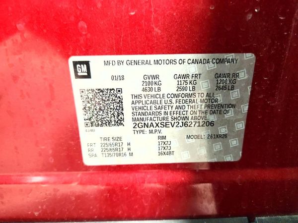 2018 CHEVROLET EQUINOX LT (1LT)