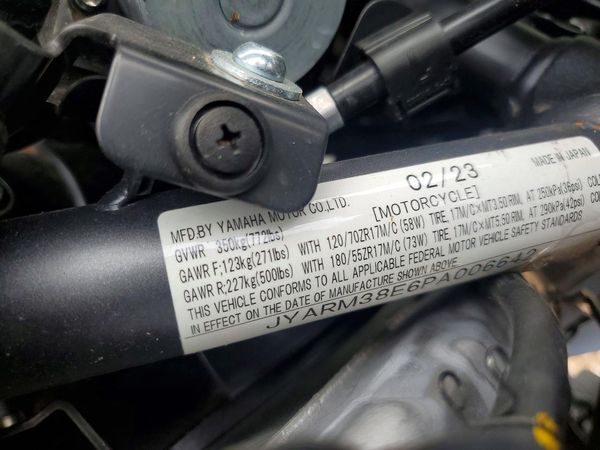 2023 YAMAHA YZFR7