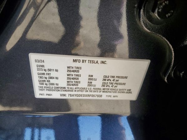 2024 TESLA MODEL Y