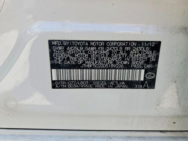 2013 LEXUS IS 250