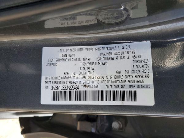2018 MAZDA 3 Touring