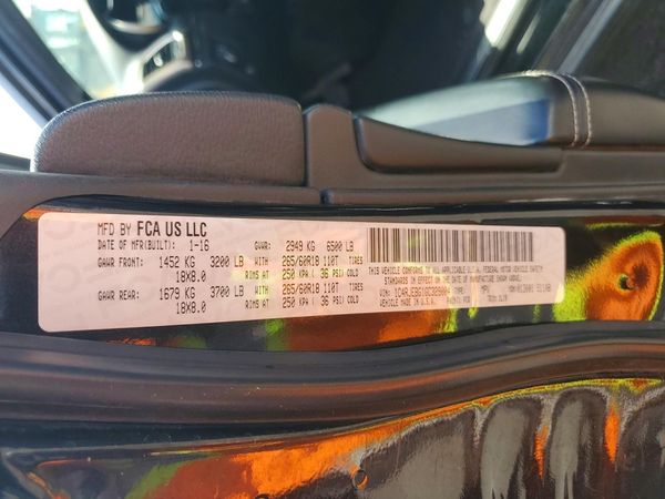2016 JEEP GRAND CHEROKEE LIMITED 4X2