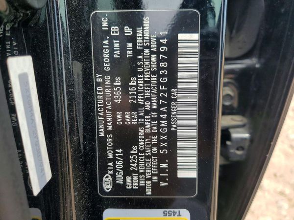 2015 KIA OPTIMA GL(Middle-low grade)