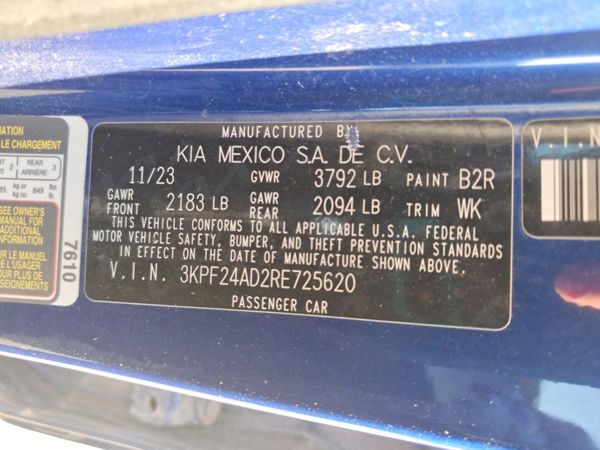 2024 KIA FORTE LX, LXS